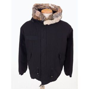 MR & MRS ITALY New Mini Parka Quilt Lining Lamb Fur Multi Natural